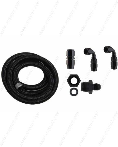 Premium Universal -6AN Power Steering Low Pressure Hose Kit