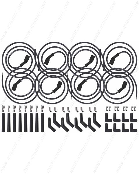 LS LT Swap Universal Spark Plug Wire Set Remote Coil Spiral Core Straight 90 135