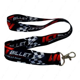 551929 ICT Billet Swivel Key Clip Lanyard 1" x 18" for Event Badges