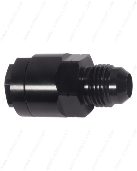 Threaded Fuel Rail Quick Connect Fitting - Line Adapter -6AN to 3/8