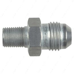 AN816-06-02A Straight -6AN Flare Male to 1/8"NPT Pipe Adapter Fitting 6 AN Bare Aluminum