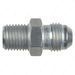 AN816-06-04A Straight -6AN Flare Male to 1/4"NPT Pipe Adapter Fitting 6 AN Bare Aluminum