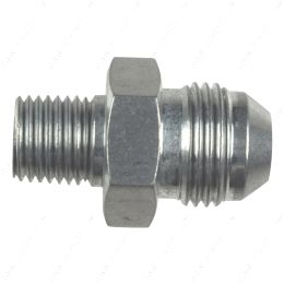 AN816-08-04A Straight -8AN Flare Male to 1/4"NPT Pipe Adapter Fitting 8 AN Bare Aluminum