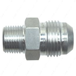 AN816-10-06A Straight -10AN Flare Male to 3/8"NPT Pipe Adapter Fitting 10 AN Bare Aluminum