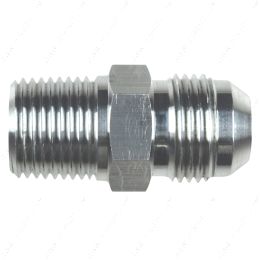 AN816-10-08A Straight -10AN Flare Male to 1/2"NPT Pipe Adapter Fitting 10 AN Bare Aluminum