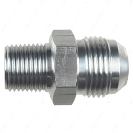 AN816-12-08A Straight -12AN Flare Male to 1/2"NPT Pipe Adapter Fitting 12 AN Bare Aluminum