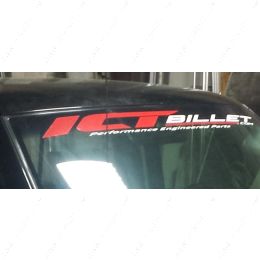 WSD-ICT ICTBillet Windshield Sticker Banner Vinyl Full Color Decal