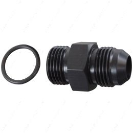 F10AN100R -10AN Flare to 10 Oring ORB Male Fuel Pump Rail Adapter Fitting Black ICT Billet