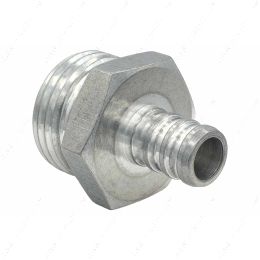 F500PEX750GH 1/2" Pex to 3/4" Male Garden Hose Aluminum Adapter (for non potable water)