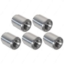 FM0812BUNG-5 5pc Aluminum M8-1.25mm Weld On Bung Female Nut Threaded Insert Metric 8mm