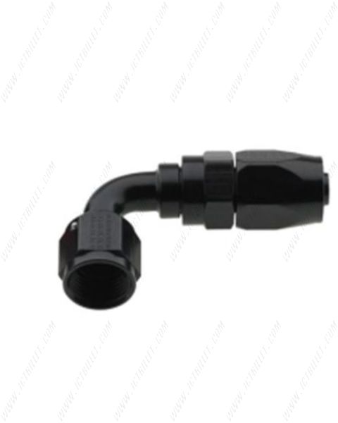 Fragola - 16AN 90 Degree, Braided Hose End - Black