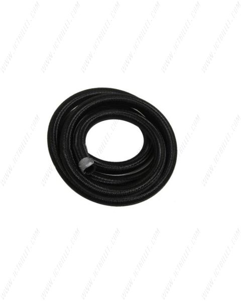 1 Foot Length - Fragola - 16AN,  Black Nylon Braided Hose