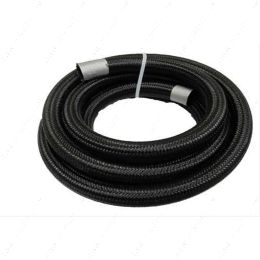 FRA-840010-BL 1 Foot Length - Fragola - 10AN, Black Nylon Braided Hose