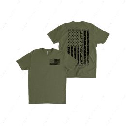 ARMG-SHIRT Military Green Stars & Stripes Flag - T-Shirt