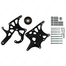 551521X-2B LS1 Camaro - Black Powdercoated LS Alternator & Power Steering Pump Accessory Bracket Kit 98-2002 GTO