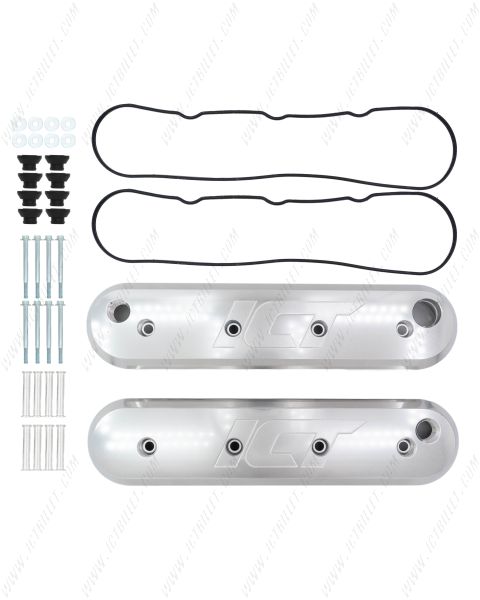 LS Billet Aluminum Valve Cover Set -12orb PCV - LS1 LS2 LSX LS7 LS3