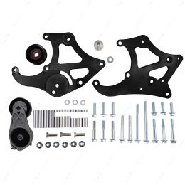 551474-1B LS Corvette - Black Sanden 508 A/C Air Conditioner Compressor Bracket Kit LS AC GTO