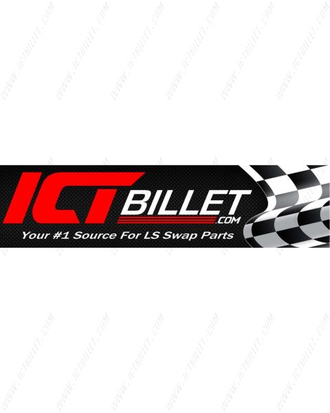 2' X 8' ft Banner w/ Grommets ICT Billet Racing Full Color Large Vinyl Shop Wall