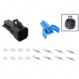 WC0XY32 Oxygen Sensor (O2) Square Male 1-Keyway Wire Connector Component Kit