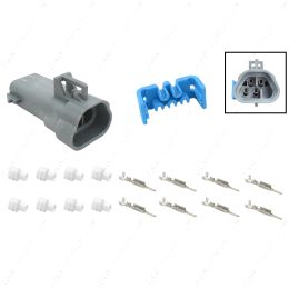 WC0XY36 Oxygen Sensor (O2) Grey Trapezoid Male Wire Connector Component Kit