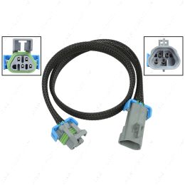 WE0XY33-24 O2 Sensor Wire Harness Extension 24" LS Oxygen Sensor Trapezoid 4-Wire Connector Plug