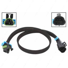 WE0XY34-24 GM LS Oxygen Sensor Black Trapezoid 24" Wire Extension