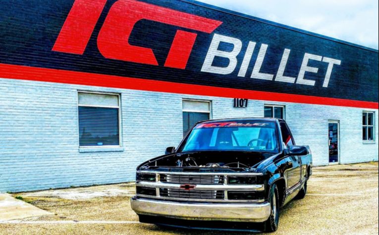 ICT Billet shop truck featuring an LS engine swap with DBW throttle body