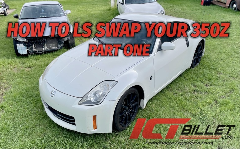 ICT Billet's White 350z sits in the grass in front of two other cars